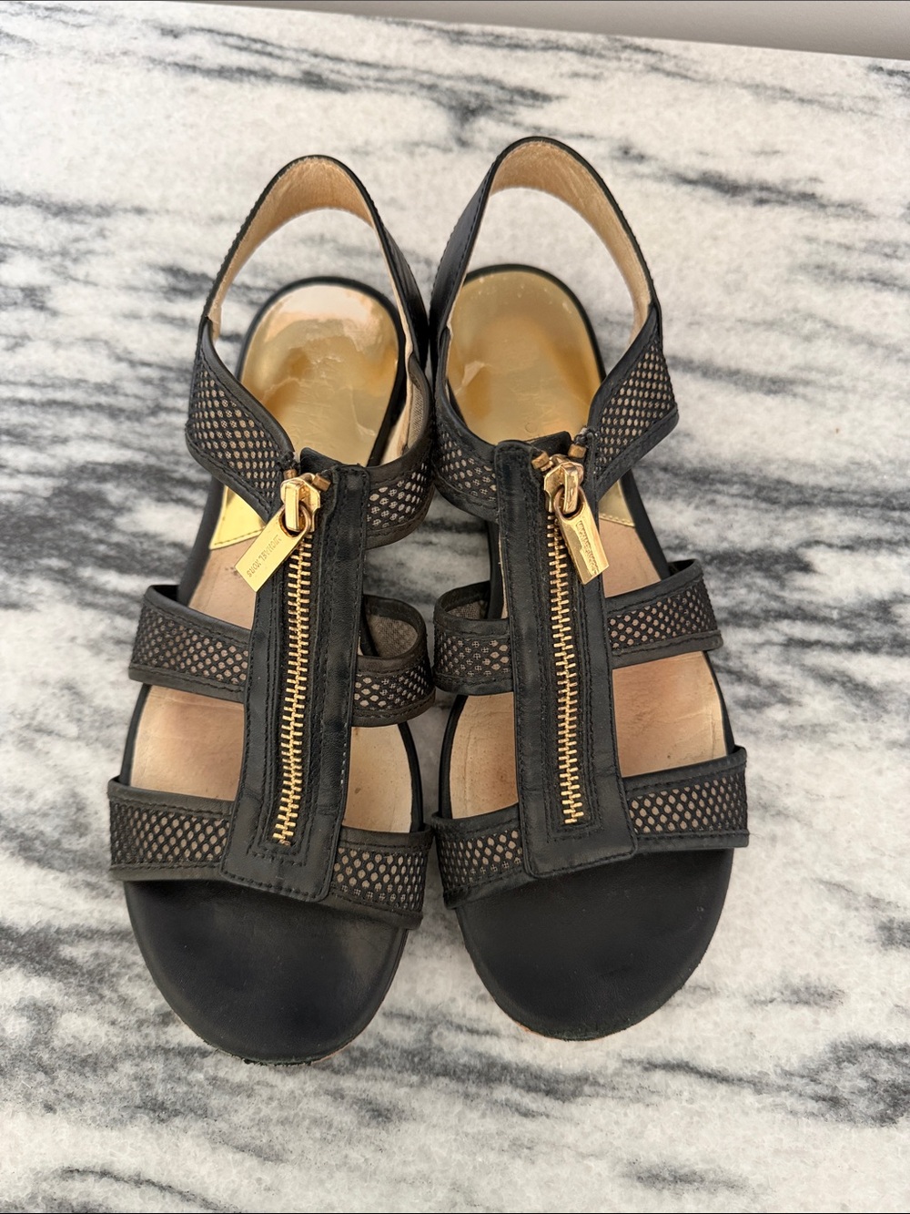 Michael Kors Zipper Sandals - Picture 3 of 7